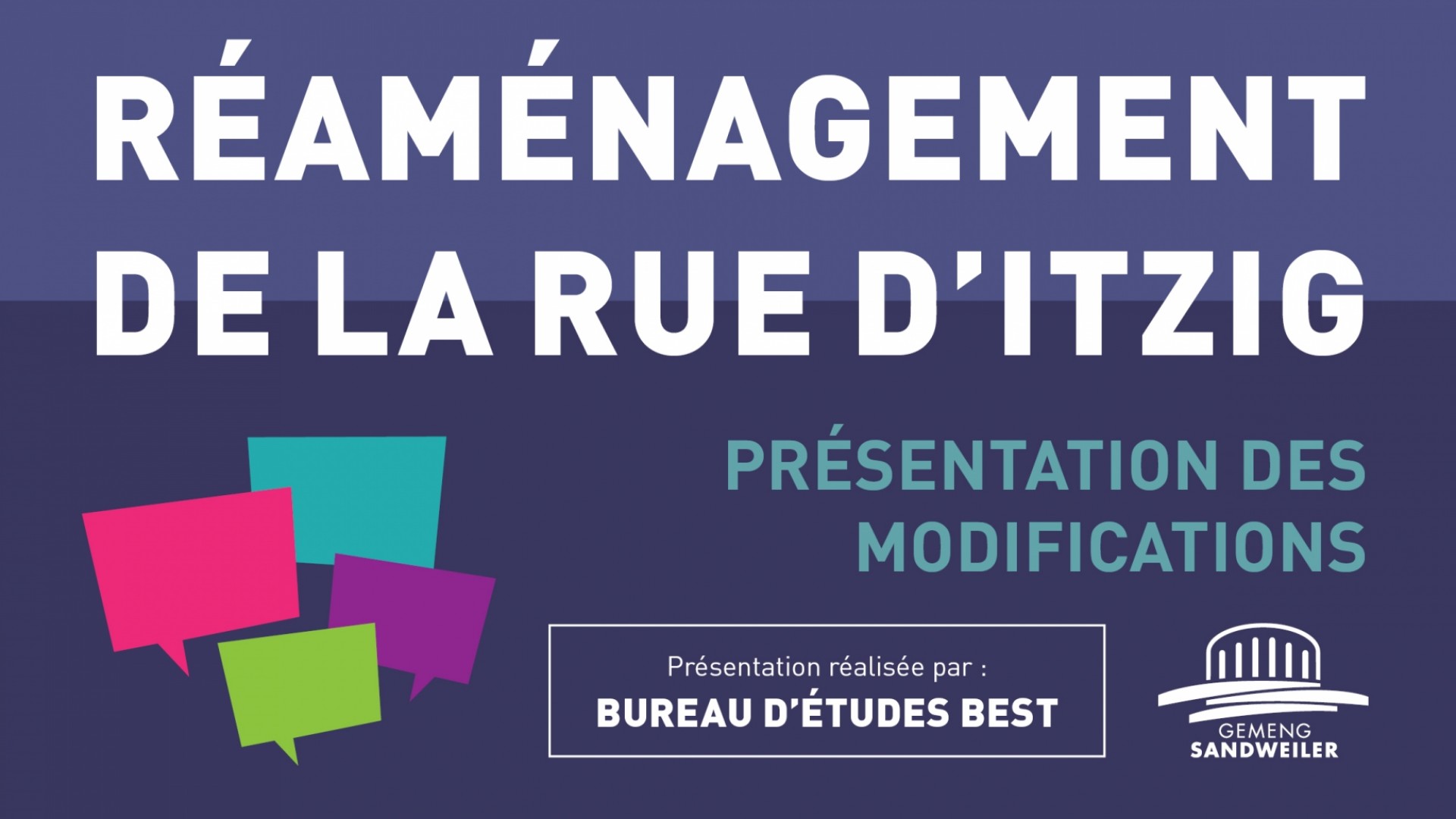 20231026 Réaménagement rue d'Itzig Modifications Banner