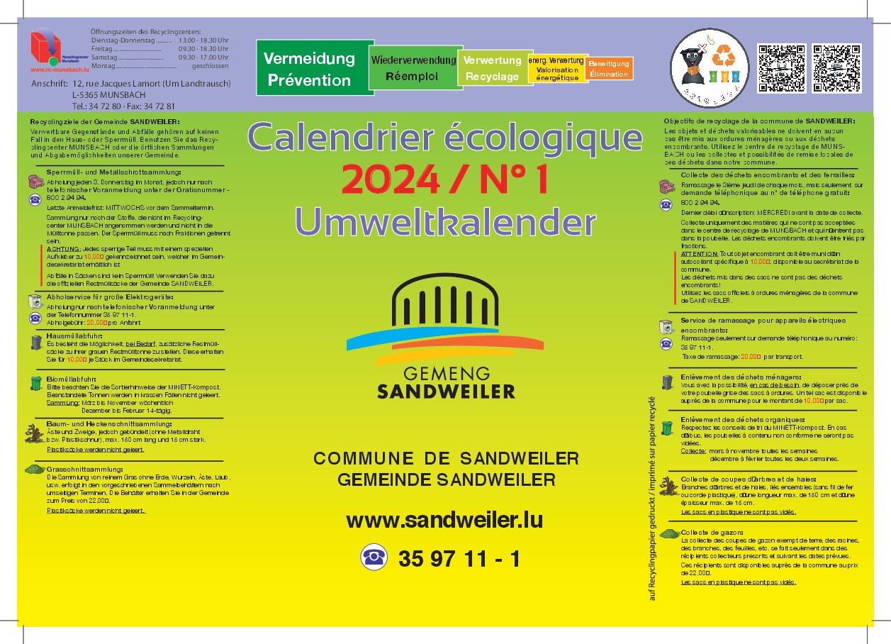 Calendrier écologique Sandweiler 2024-1