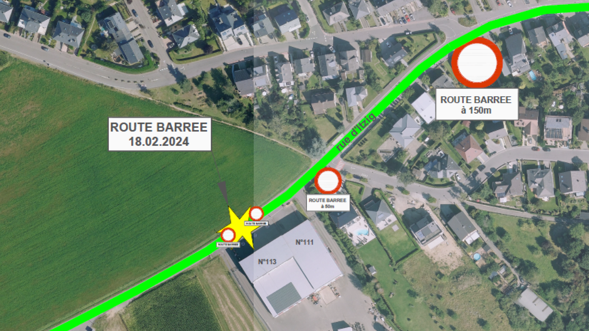 Route Barrée -113 rue d