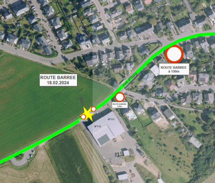 Route Barrée -113 rue d'Itzig