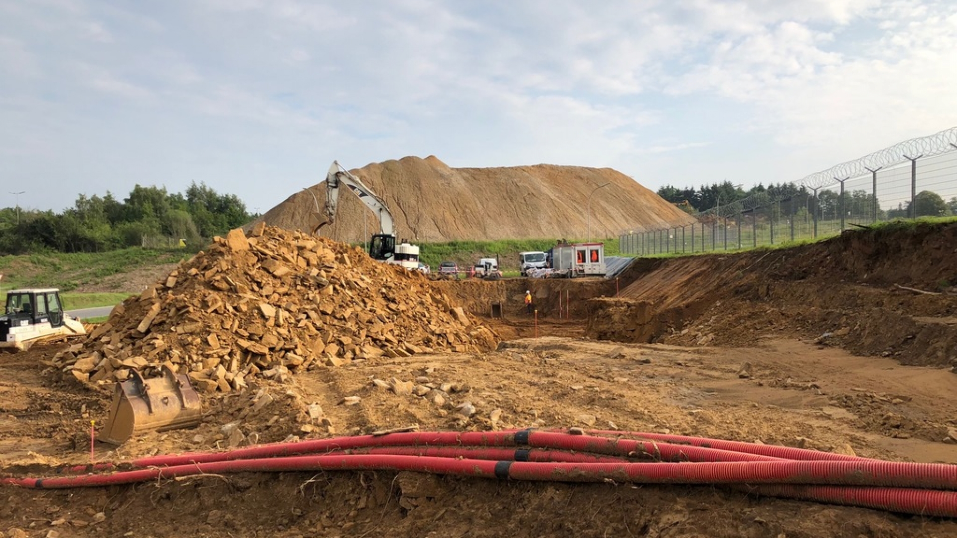 Chantier rond-point Schaffner