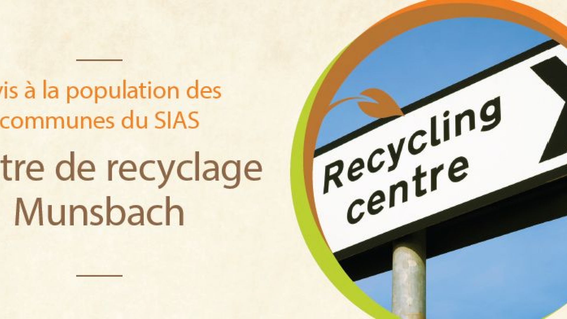 horaire recycling center