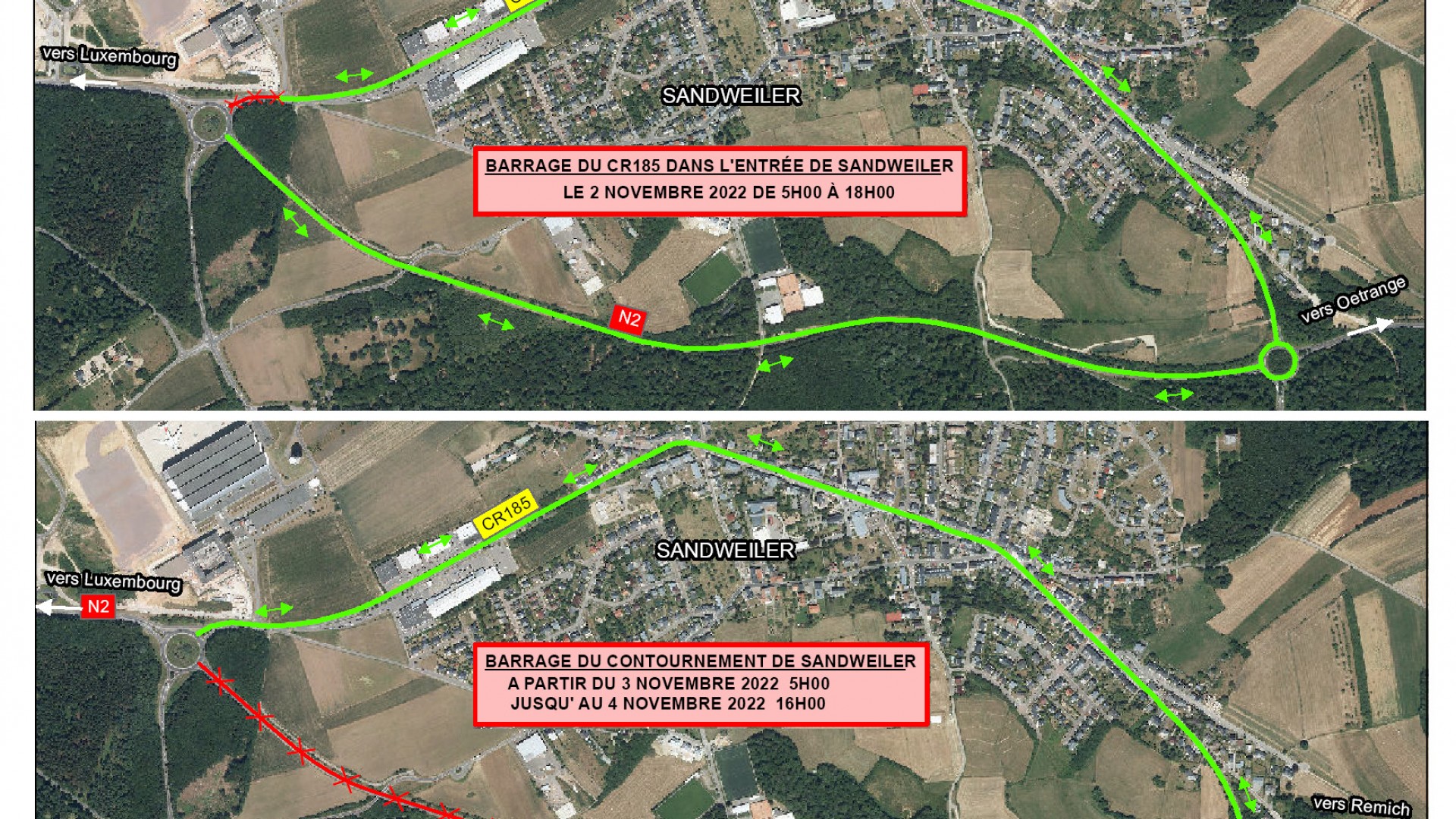 Déviation 02-04.11.2022