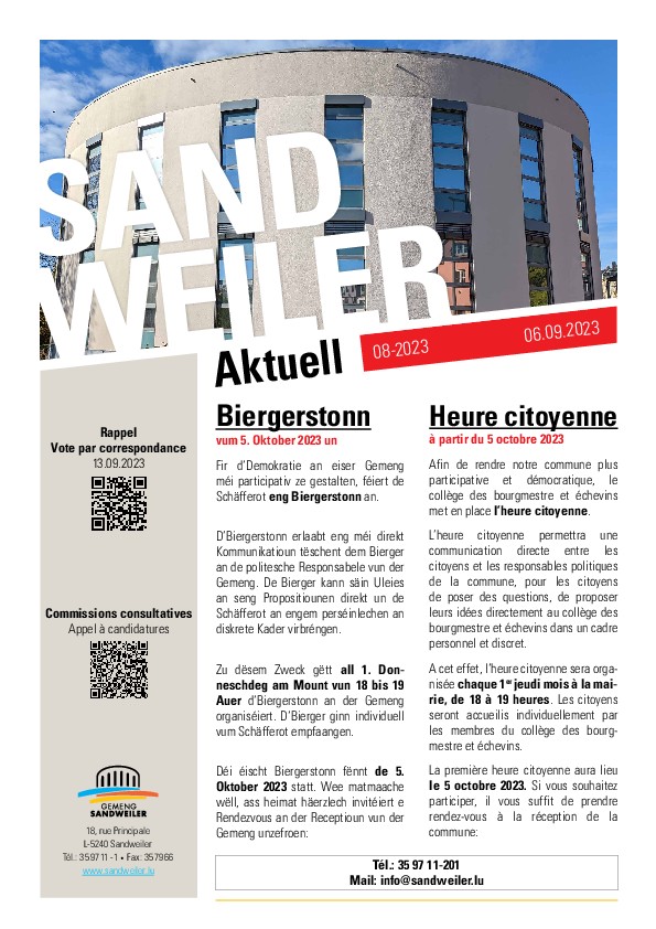 Sandweiler Aktuell 08-2023