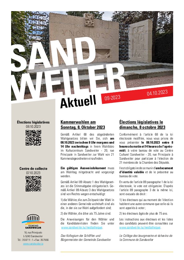 Sandweiler Aktuell 09-2023