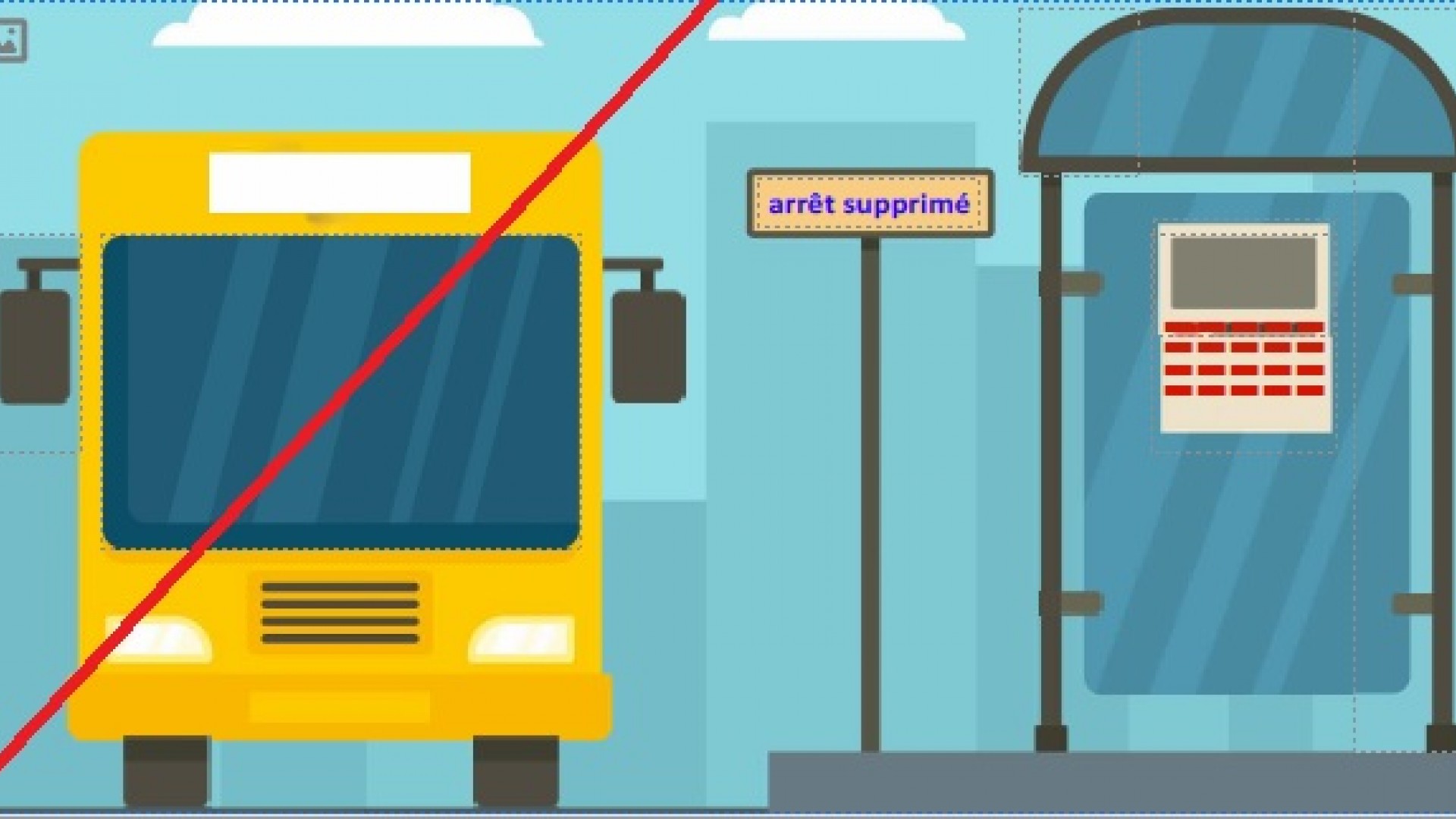 arrêt bus supprimé